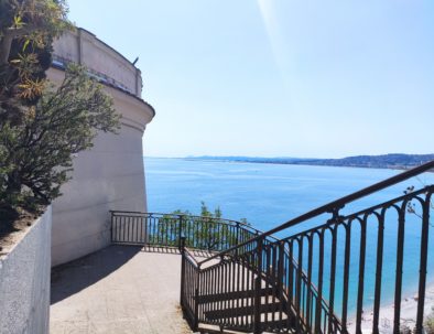 vue mer de la tour bellanda au château de nice